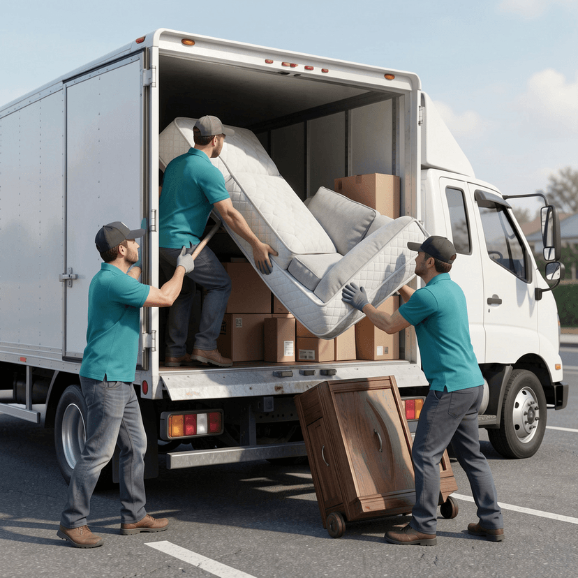 Professional moving team